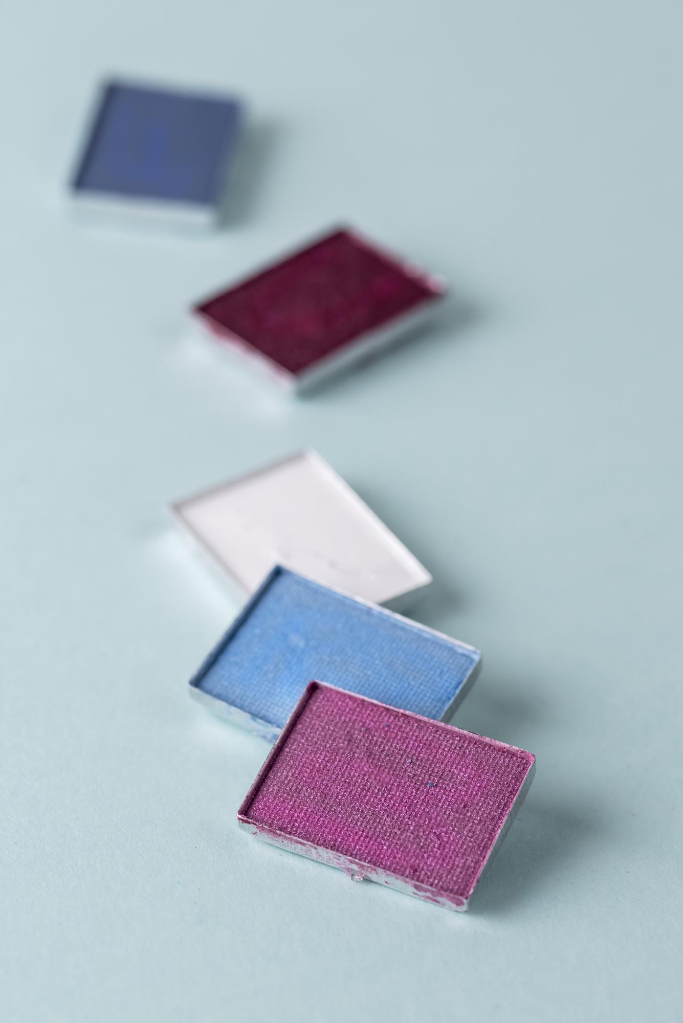 Samples of embroidered panels